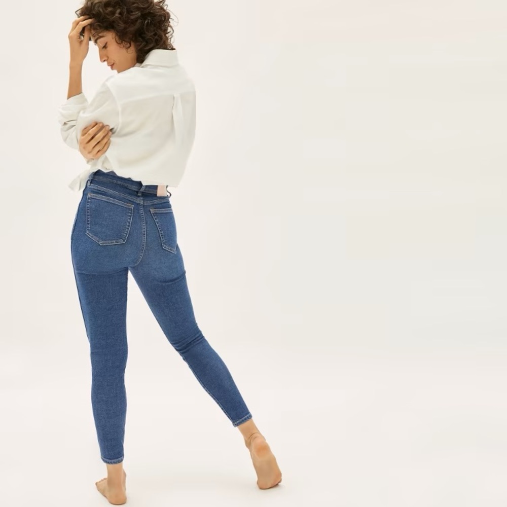 The Way-High Clean Front Skinny Jean - Vintage Blue - 27